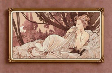 Alphonse Mucha (1860-1939) (after) - Dusk, 1899, Nieuw