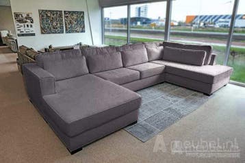 U-Bank Arnhem - u-banken - Grijs, Nieuw, 150 cm of meer, Stof, 300 cm of meer