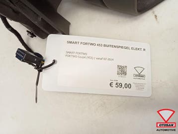 Smart Fortwo 453 2014+ Buitenspiegel Elekt. Rechts Origineel, Ophalen, Gebruikt, Smart