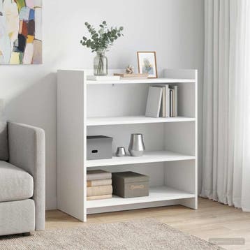 vidaXL Dressoir Wit 75 x 36 x 80 cm Bewerkt hout, Huis en Inrichting, Kasten | Dressoirs, Verzenden, Nieuw, Overige houtsoorten