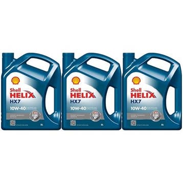 Shell Aanbieding: 3 X Helix Hx7 10W40 5L, Verzenden