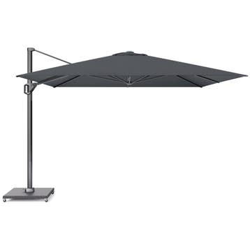 Challenger T1 premium zweefparasol 350x350 cm faded black, Ophalen of Verzenden, Nieuw