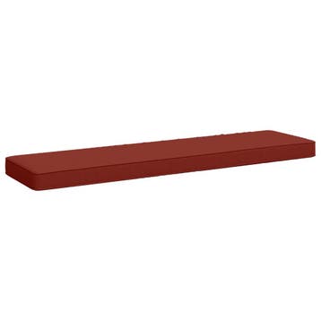 vidaXL 1-delig Bankkussen VUGHT 100% Polyester Rood 110 x 30, Huis en Inrichting, Woonaccessoires | Kussens, Verzenden, Nieuw