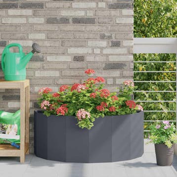 vidaXL Plantenbak Antraciet 90 x 45 x 35 cm Staal, Verzenden, Minder dan 60 cm, Nieuw, Metaal