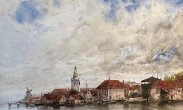 L.van Staaten / Hermanus Koekkoek jr.(1836-1909) - Hollands