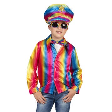 Retro Disco Shirt Rainbow Kind, Ophalen of Verzenden, Nieuw