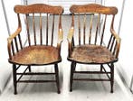 Stoel (2) - Eikenhouten - Windsor Armstoelen