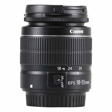 Canon EF-S 18-55mm f/3.5-5.6 III met garantie, Gebruikt, Canon, Ophalen of Verzenden, Standaardlens