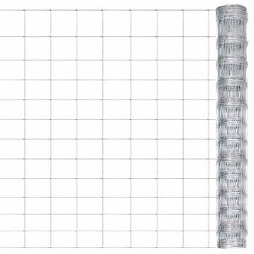vidaXL Tuinhek 50x1,25 m gegalvaniseerd staal zilverkleurig, Verzenden, Nieuw, IJzer