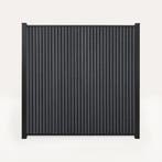 ACTIE - Premium Composiet Schutting Verticaal Rhombus Zwart, Tuin en Terras, Ophalen of Verzenden, Nieuw, Kunststof, 1 tot 2 meter
