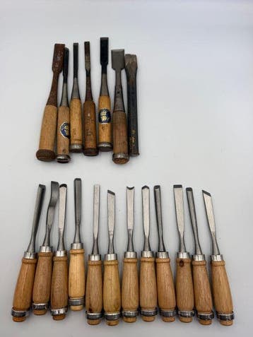 Werkgereedschap Vintage - Japanse houtsnijgereedschappen