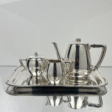 Wiskemann, Claridge - Koffieservies (4) - Timeless geometric, Antiek en Kunst, Antiek | Meubels | Tafels