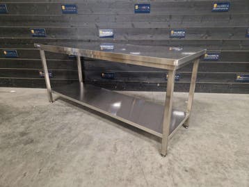 Werktafel | Maxima | RVS | 200cm | horeca, Nieuw in verpakking, RVS Meubilair