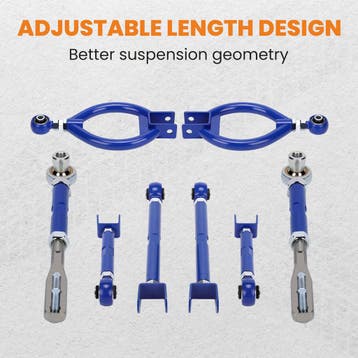 Achter Camber Kit + Trailing Arm + Toe + voor Tension Rod, Verzenden, Nieuw, Nissan