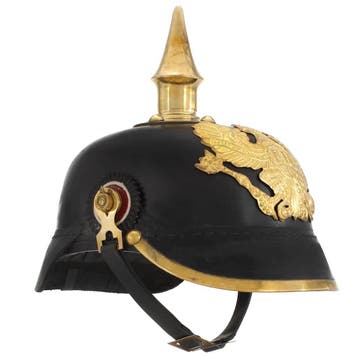 vidaXL Pickelhaube Germaans replica LARP staal zwart, Verzenden, Nieuw