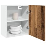 vidaXL Bovenkast Lyon 50x31x60 cm bewerkt hout oud, Verzenden, Nieuw, Bruin