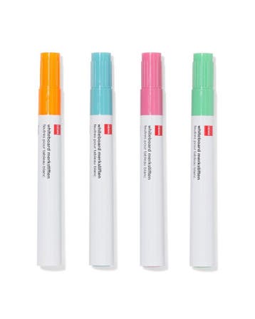 HEMA Whiteboard markers 2mm pastel - 4 stuks, Verzenden, Nieuw