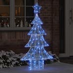 vidaXL Kerstboom met 160 LED Blauw 150 cm Acryl, Diversen, Verzenden, Nieuw