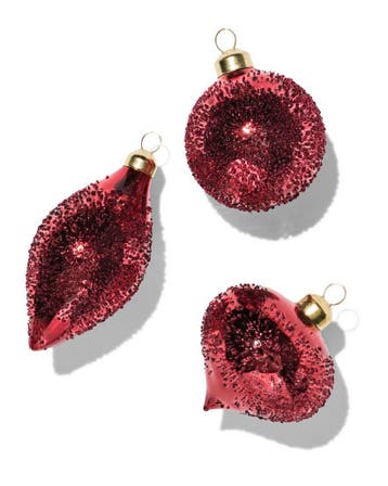 HEMA Kerstballen glas rood - 3 stuks, Diversen, Verzenden, Nieuw