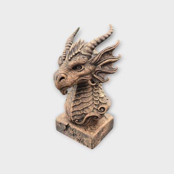 Bust of a Water Dragon Bust statue - handpainted home decor, Verzamelen, Beelden en Beeldjes, Verzenden, Nieuw