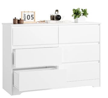 Ladekast met 6 Lades –Houten Dressoir voor Slaap- en Woonkam, Verzenden, Nieuw