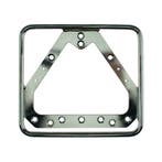 Kentekenplaathouder classic chroom liggend 14.5x12.5cm, Fietsen en Brommers, Ophalen of Verzenden, Nieuw, DMP