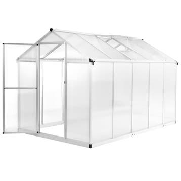 vidaXL Tuinkas 11,19 m³ 302x190x195 cm aluminium, Verzenden, Nieuw
