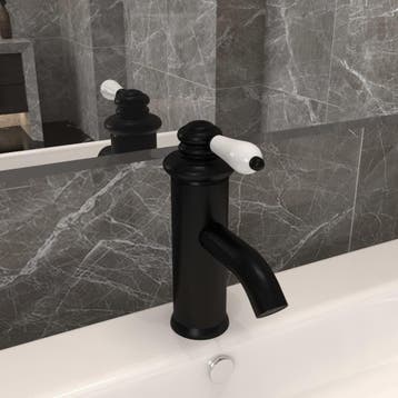 vidaXL Wastafelkraan 130x180 mm zwart, Doe-het-zelf en Verbouw, Verzenden, Nieuw