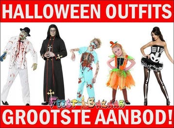 NR.1 in Halloween kleding | Enorm aanbod Griezel Kostuums, Kleding | Heren, Carnavalskleding en Feestkleding, Ophalen of Verzenden