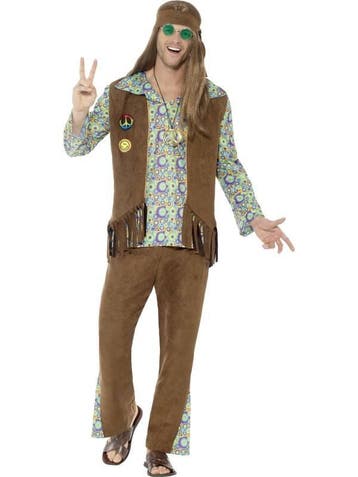 Jaren 60 hippie kostuum man, Ophalen of Verzenden, Nieuw