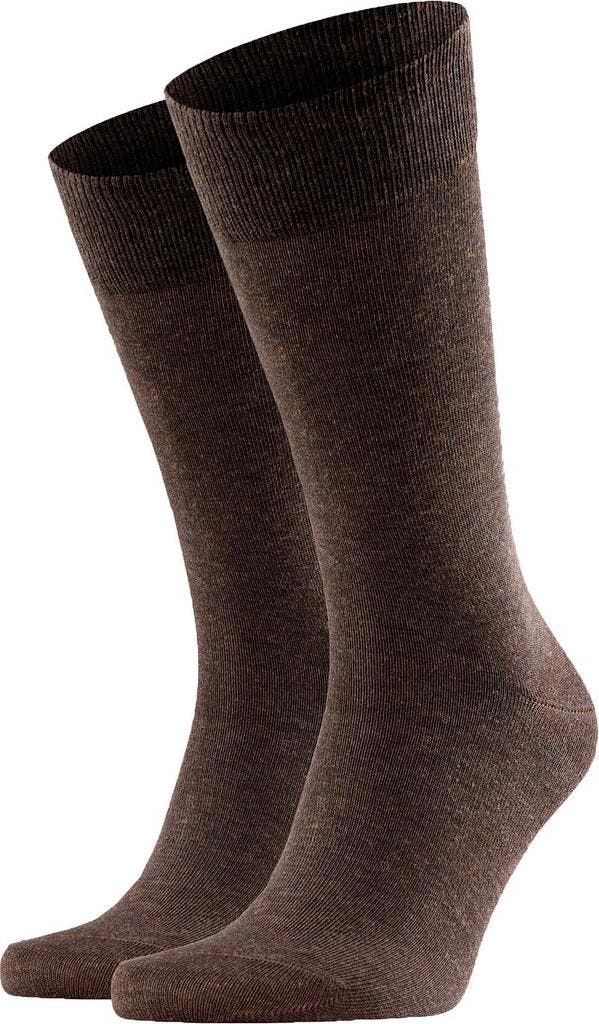 Falke Happy Sokken 2 Paar Bruin maat 47-50 Heren, Kleding | Heren, Sokken en Kousen, Bruin, Nieuw, Verzenden