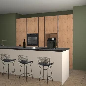 Kasjmier houten greeploze keuken Roseau 38797, Verzenden, Nieuw