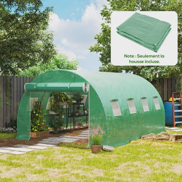 Outsunny Tunnel Kas Huisje 4x3x2m - 12m² UV-bestendig, Water, Verzenden, Nieuw