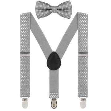Fako Fashion - Kinder Bretels Met Vlinderstrik - Stipjes -, Verzenden, Nieuw