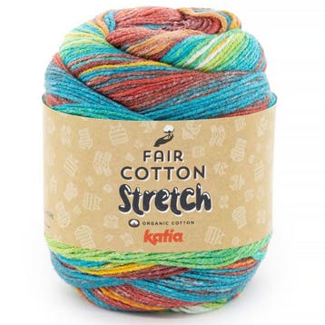 Katia Fair Cotton Stretch - 104 Passiebloem - Biologisch k, Ophalen of Verzenden, Nieuw