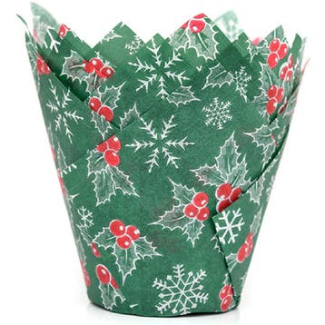 Muffin Vormpjes HoM Tulp Hulstblaadjes Kerst 36st., Verzenden, Nieuw