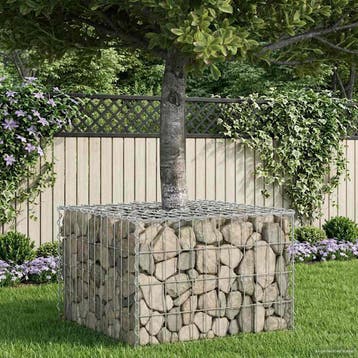 vidaXL Gabion Verhoogd Bed 60 x 60 x 40 cm Gegalvaniseerd, Verzenden, Nieuw, IJzer