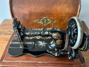 Singer 12 K Ottoman 1896 Fiddle base Naaimachine - Gietijzer