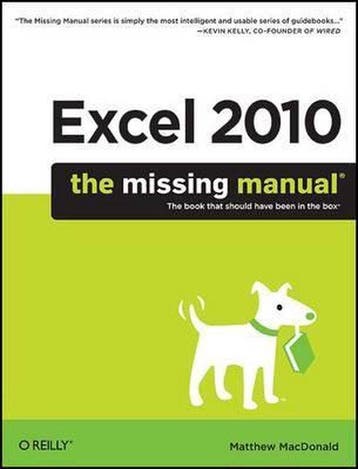 Excel 2010 The Missing Manual - Matthew Macdonald, Verzenden, Gelezen, Matthew Macdonald