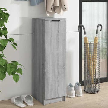 vidaXL Schoenenkast 30x35x100 cm bewerkt hout grijs sonoma, Verzenden, Nieuw