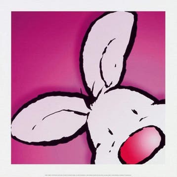 Kunstdruk Jean Paul Courtsey - Rabbit 30x30cm, Verzenden, Nieuw