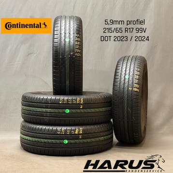 215/65/17 99V Continental zomerbanden 5,9mm profiel 4X, 17 inch, Ophalen of Verzenden, Band(en), Personenwagen