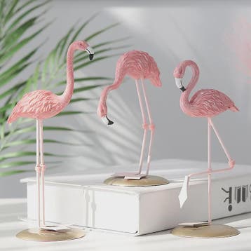 Roze Flamingo Ornament - Stijlvolle Hars Decoratie voor Huis