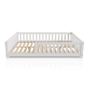 Kinderbed Naya - 140 x 200 cm - Wit, Kinderen en Baby's, Kinderkamer | Bedden, Verzenden, Nieuw
