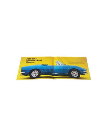 1967 FIAT DINO SPIDER BROCHURE DUITS, Nieuw, Author