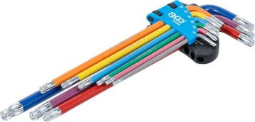 L-Type Wrench Set Multicolour extra long T-Star (for Torx..., Verzenden, Nieuw
