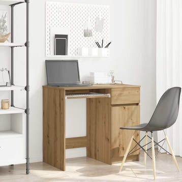 vidaXL Bureau ambachtelijk 86x49x76 cm spaanplaat, Verzenden, Nieuw