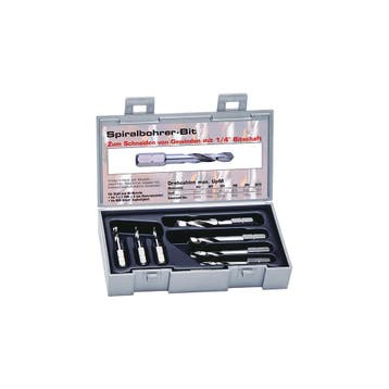 Bitset spiraalboren HSS 2-8mm 7-delig FORMAT, Verzenden, Nieuw
