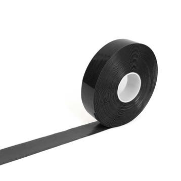 PermaStripe Smooth vloertape  -  Zwart  -  30 m (rol) x 50, Verzenden