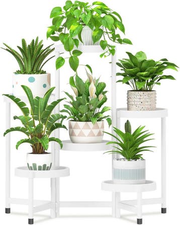 Bloemenrek Metaal 6-laags | Tweedekansje | OP=OP, Huis en Inrichting, Woonaccessoires | Zuilen en Pilaren, Ophalen of Verzenden